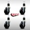 Service Caster 4'' SS Soft Rubber Wheel Swivel 1-7/8'' Expanding Stem Caster Set, 4PK SCC-SSEX20S414-SRS-178-4 - alternate 4